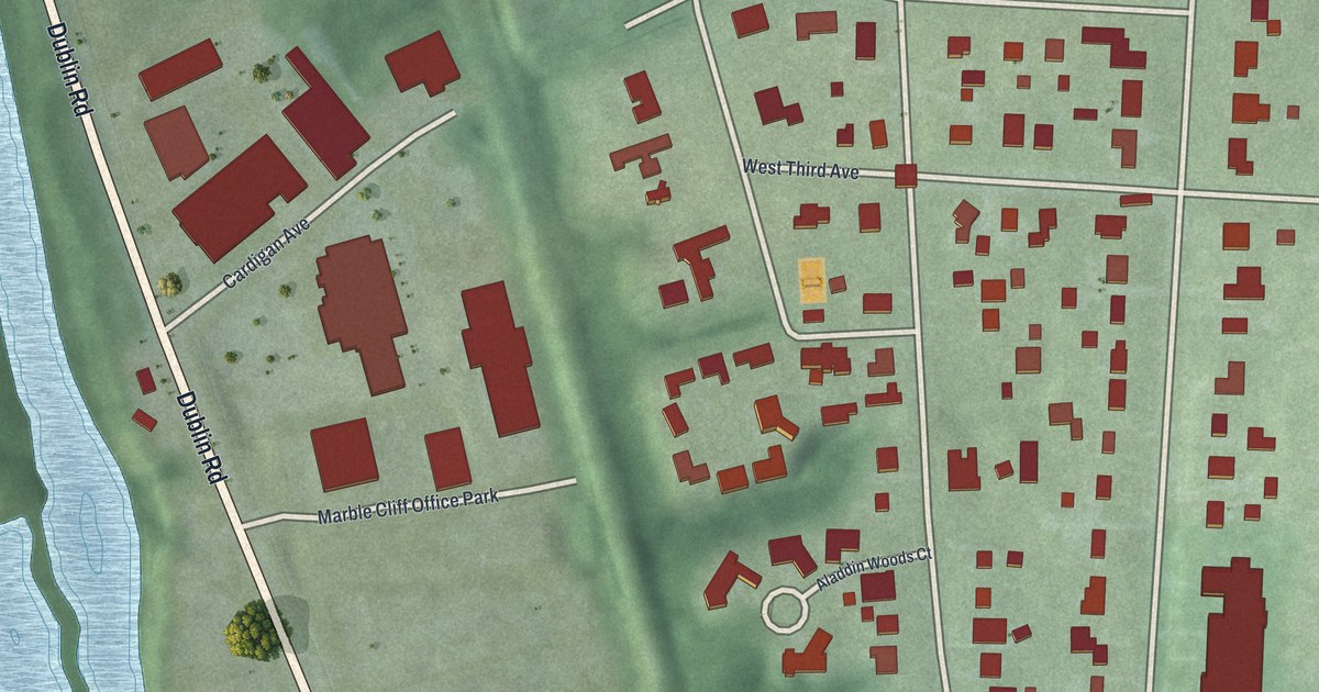 Map of Marble Cliff, Ohio in 2026