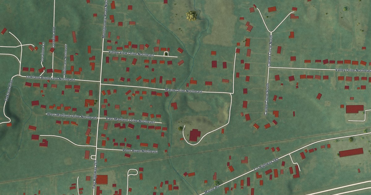 Map of Marne, Ohio in 2026