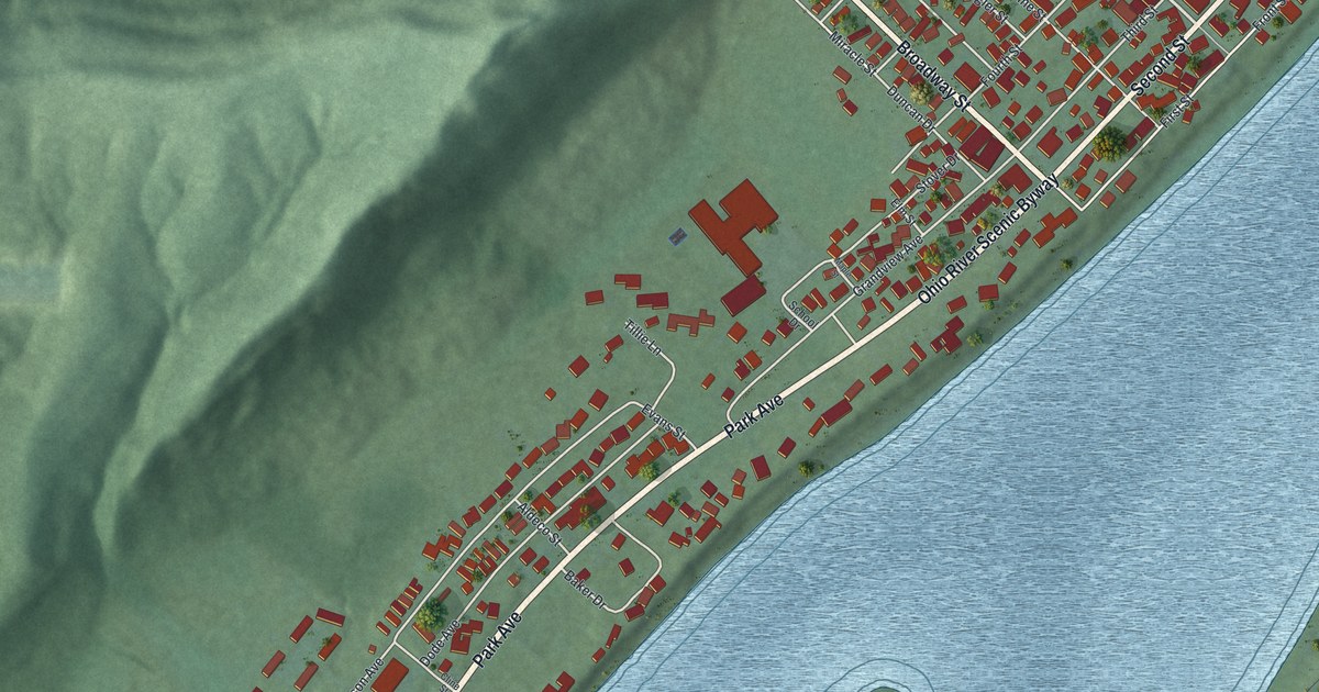 Map of Matamoras (New Matamoras), Ohio in 2026