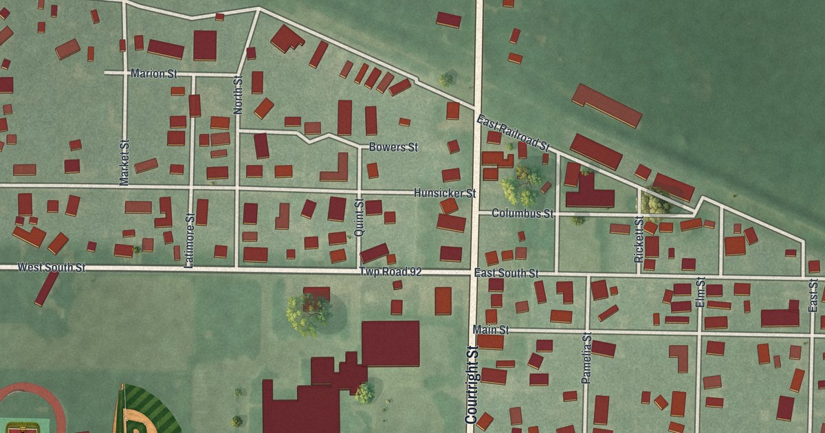 Map of McGuffey, Ohio in 2026