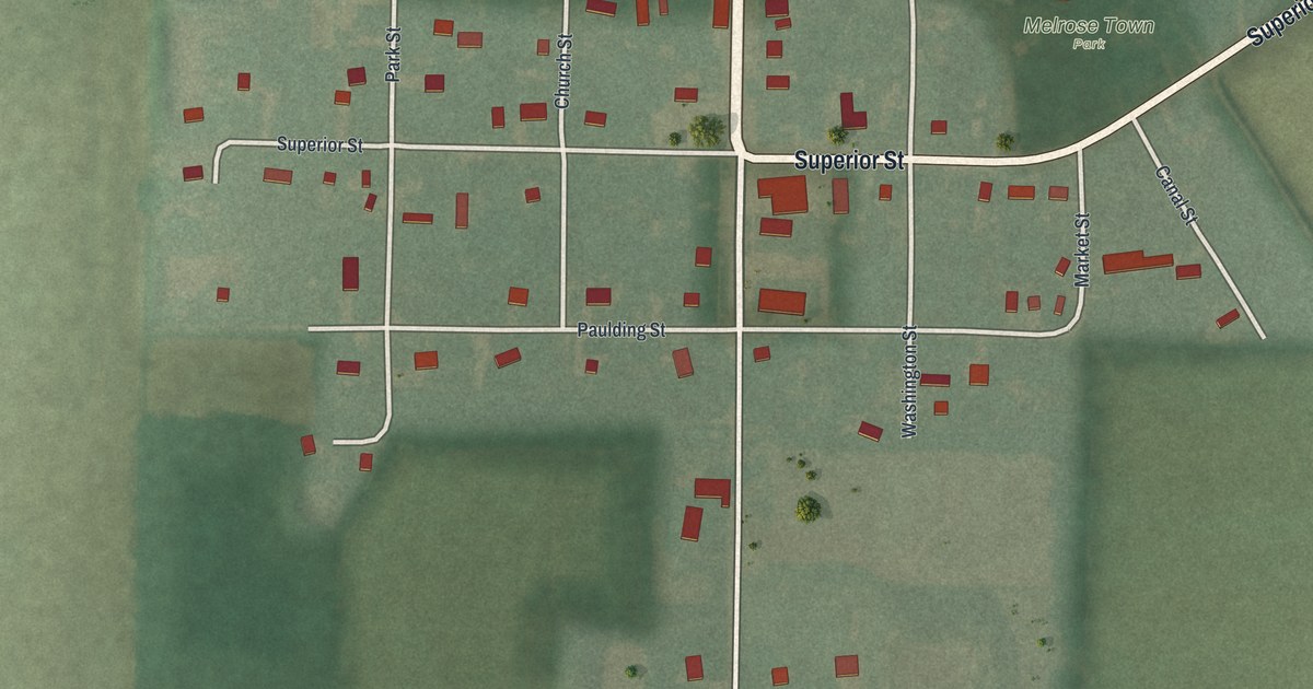 Map of Melrose, Ohio in 2026