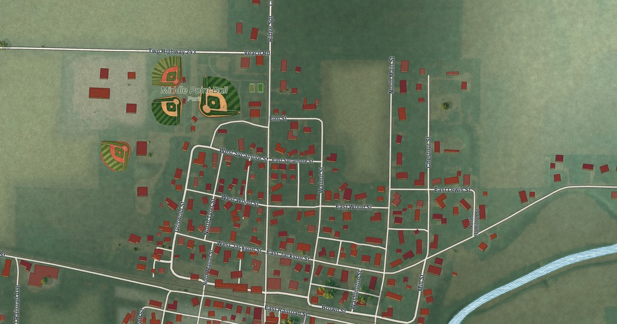 Map of Middle Point, Ohio in 2026