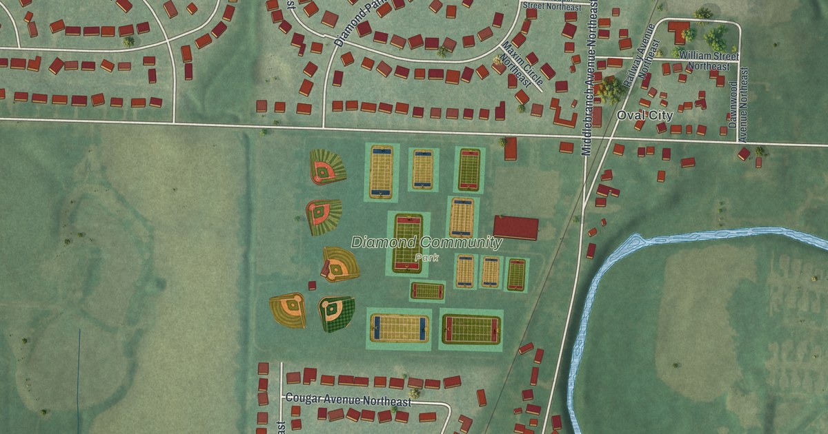 Map of Middlebranch, Ohio in 2026