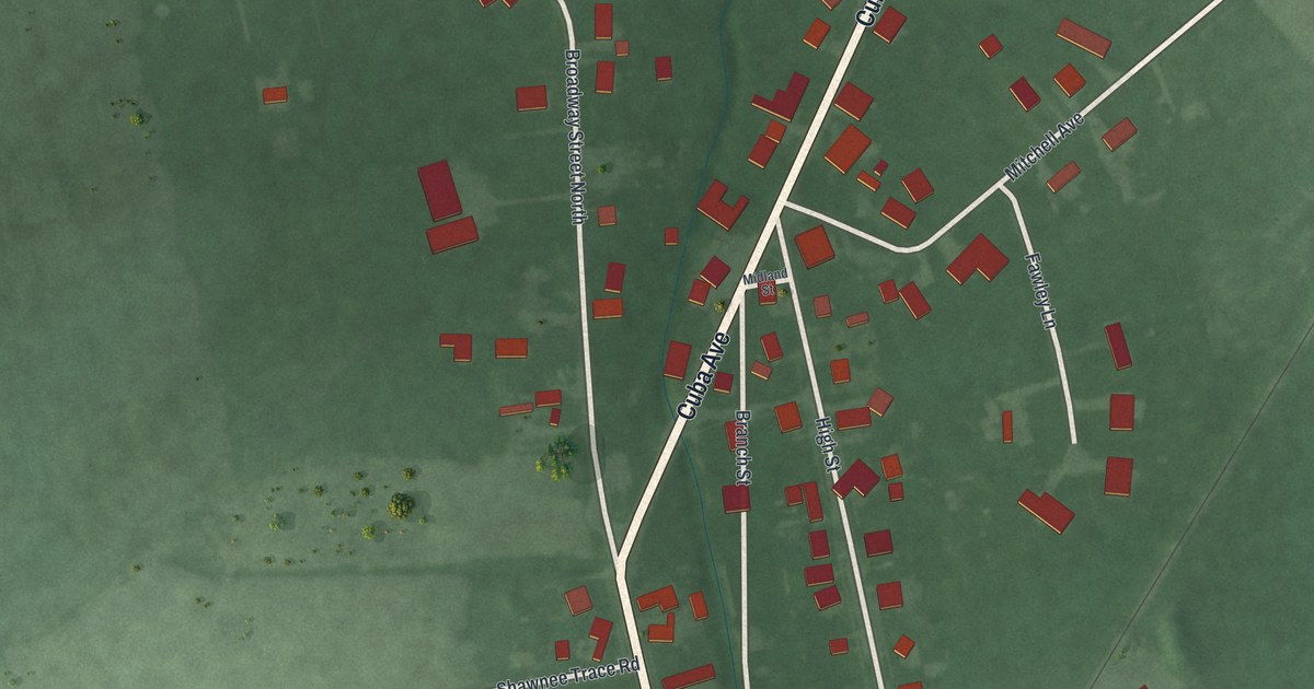 Map of Midland, Ohio in 2026