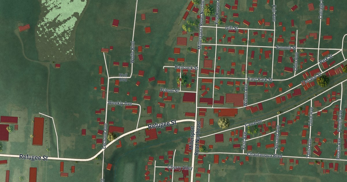 Map of Millersport, Ohio in 2026