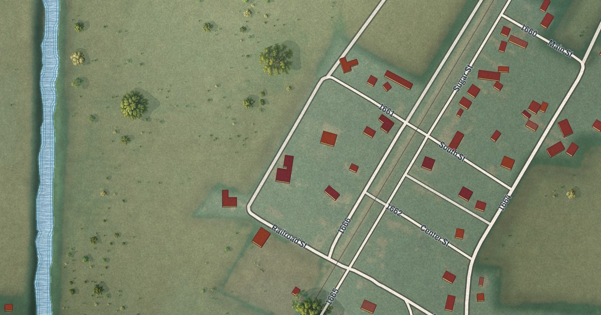 Map of Milton Center, Ohio in 2026