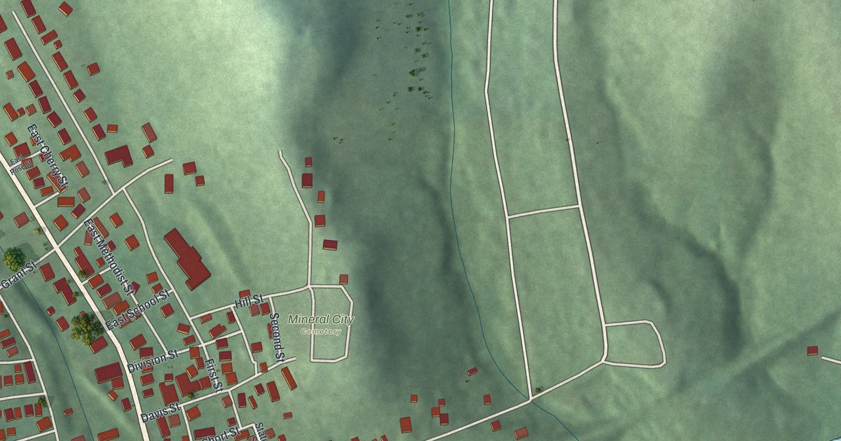 Map of Mineral City, Ohio in 2026