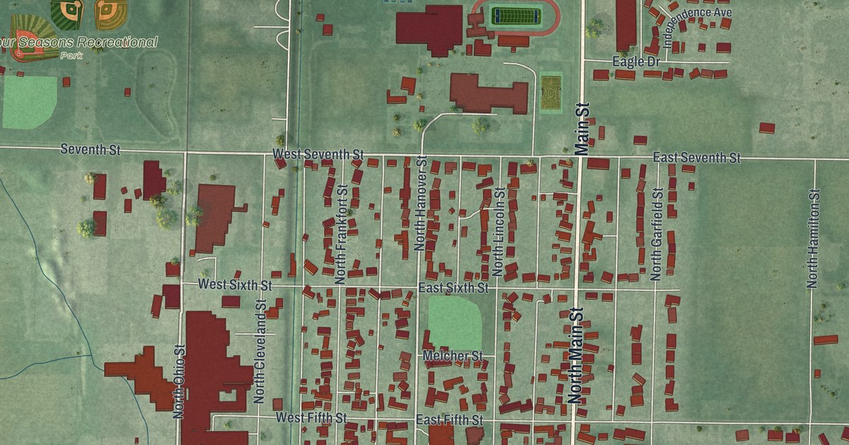 Map of Minster, Ohio in 2026