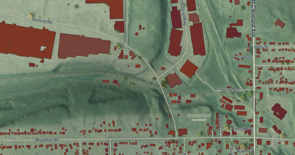 Map of Mogadore, Ohio in 2026