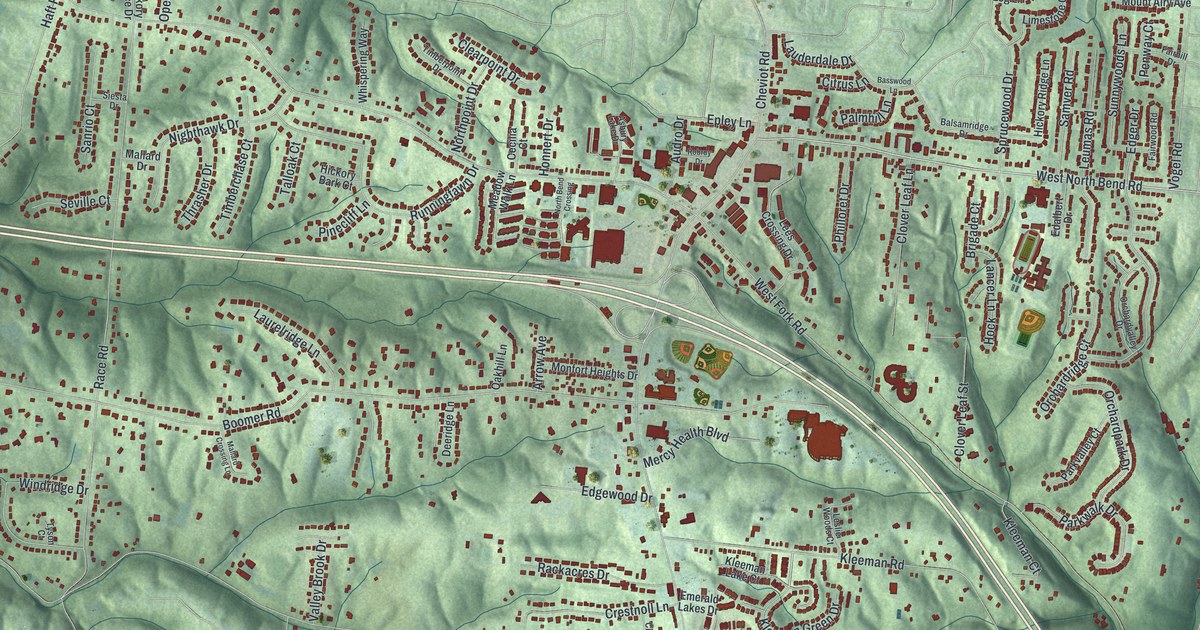 Map of Monfort Heights, Ohio in 2026