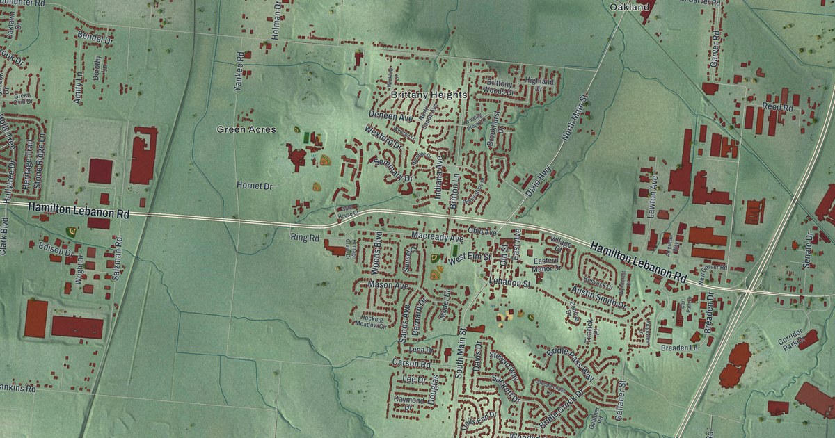 Map of Monroe, Ohio in 2026