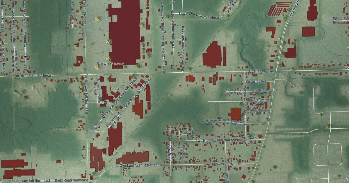 Map of Morgandale, Ohio in 2026