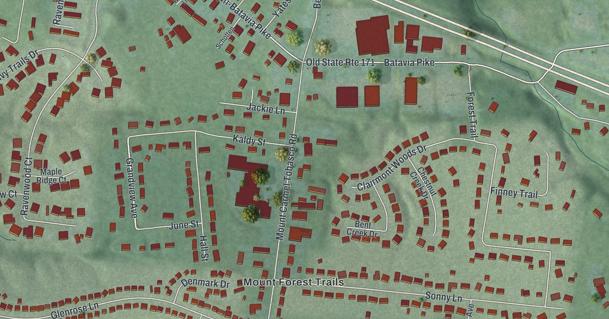 Map of Mount Carmel, Ohio in 2026
