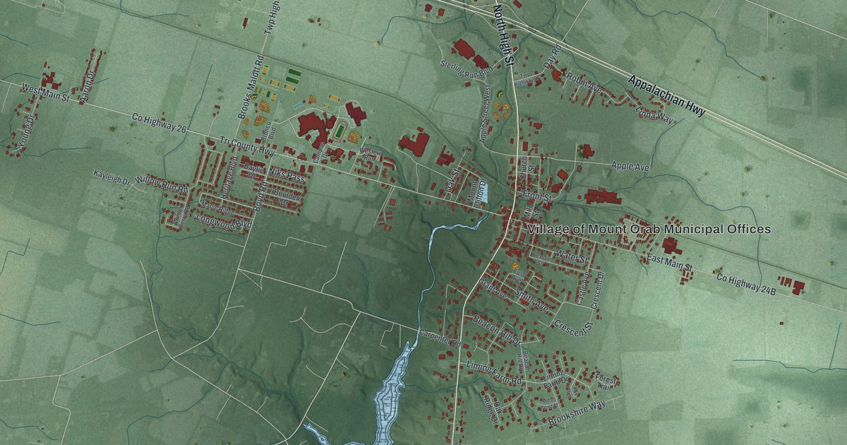 Map of Mount Orab, Ohio in 2026