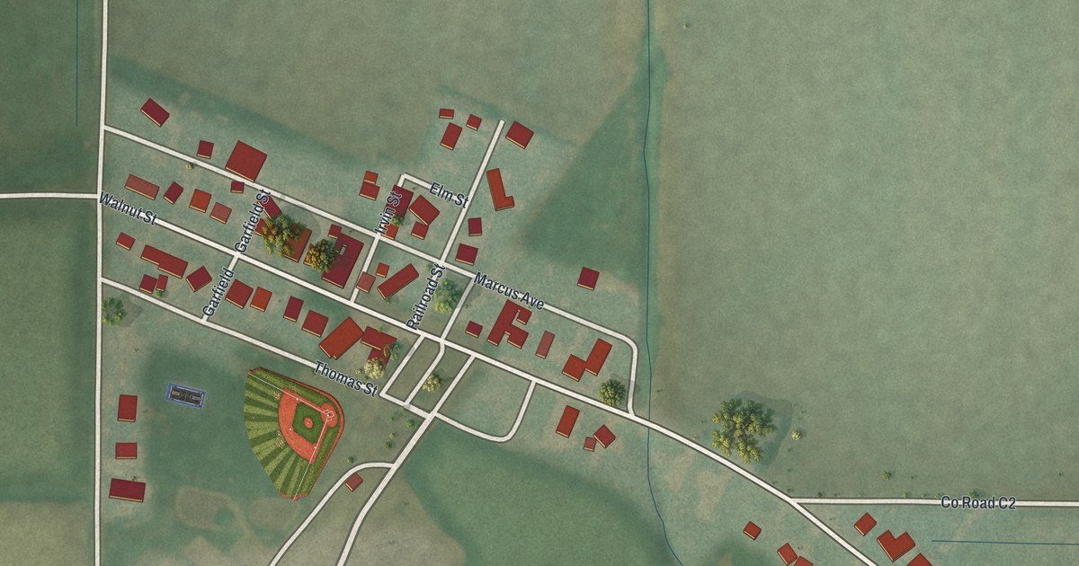 Map of New Bavaria, Ohio in 2026