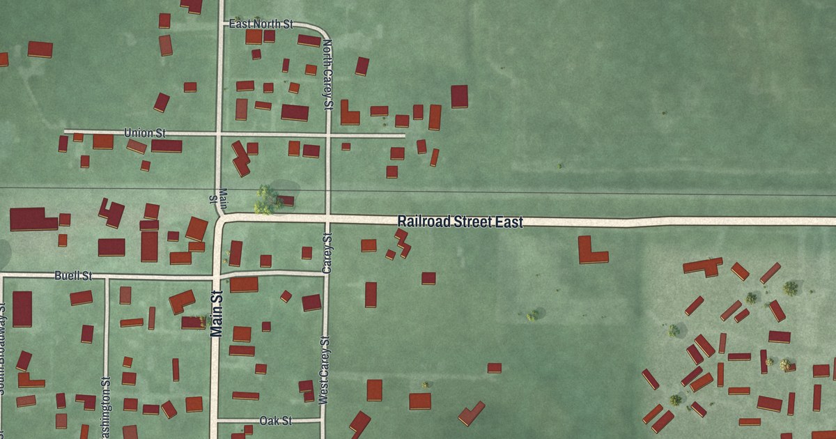 Map of New Bloomington, Ohio in 2026