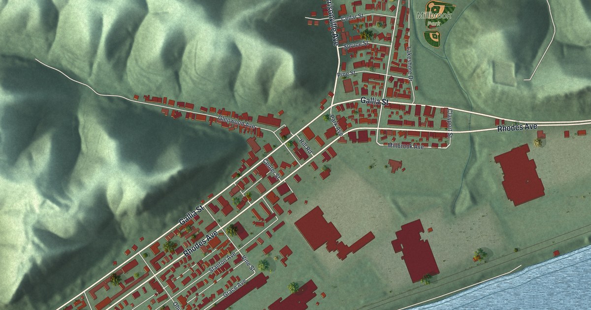 Map of New Boston, Ohio in 2026