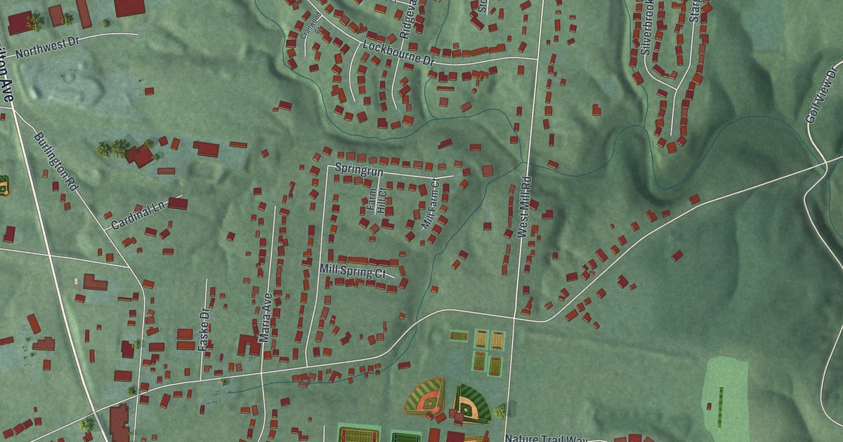 Map of New Burlington, Ohio in 2026