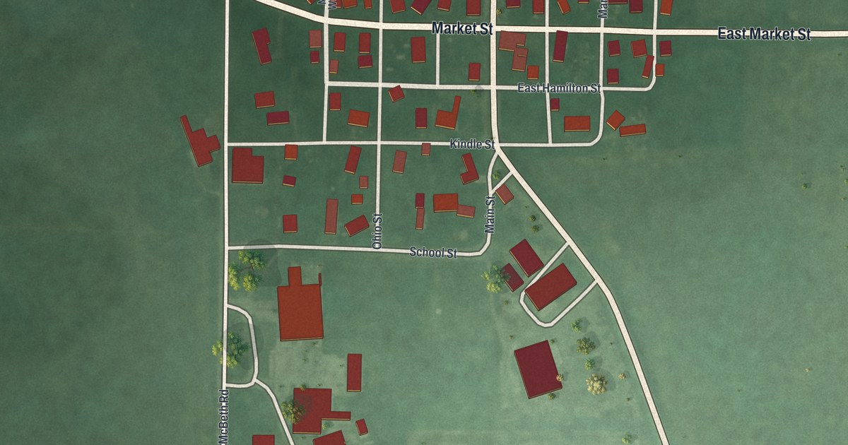 Map of New Hampshire, Ohio in 2026