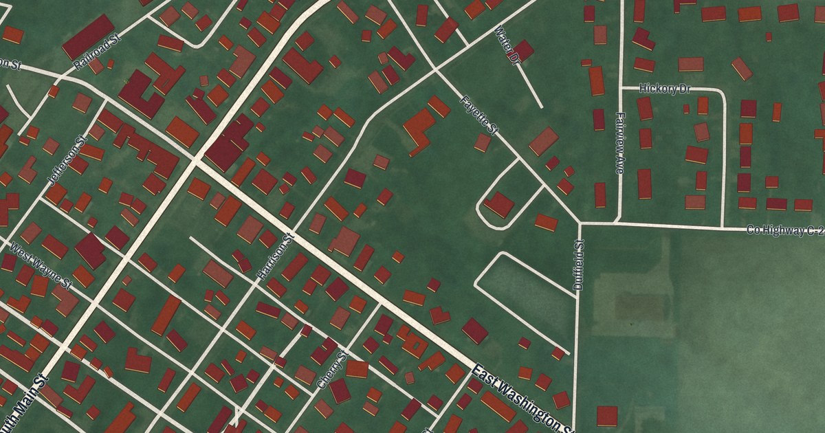 Map of New Madison, Ohio in 2026