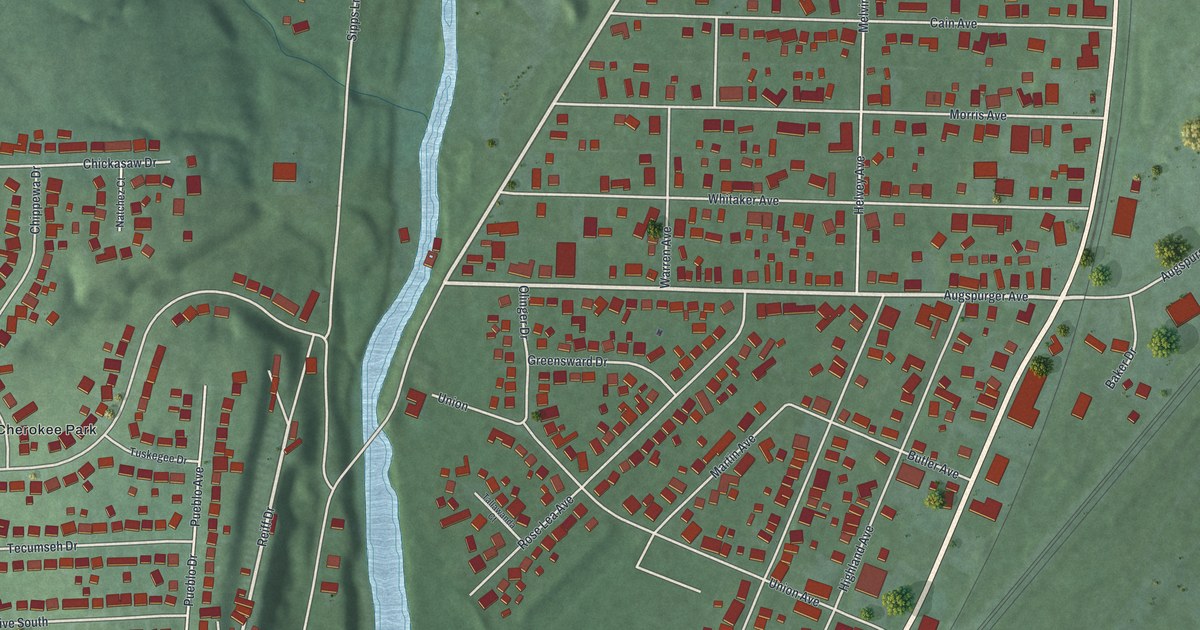 Map of New Miami, Ohio in 2026