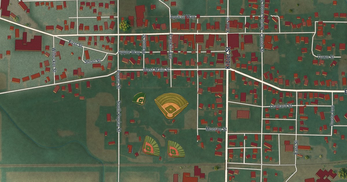 Map of New Washington, Ohio in 2026