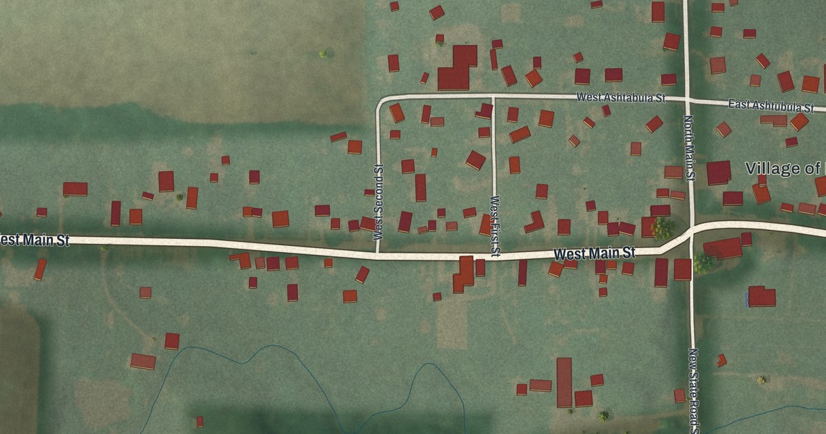 Map of North Fairfield, Ohio in 2026