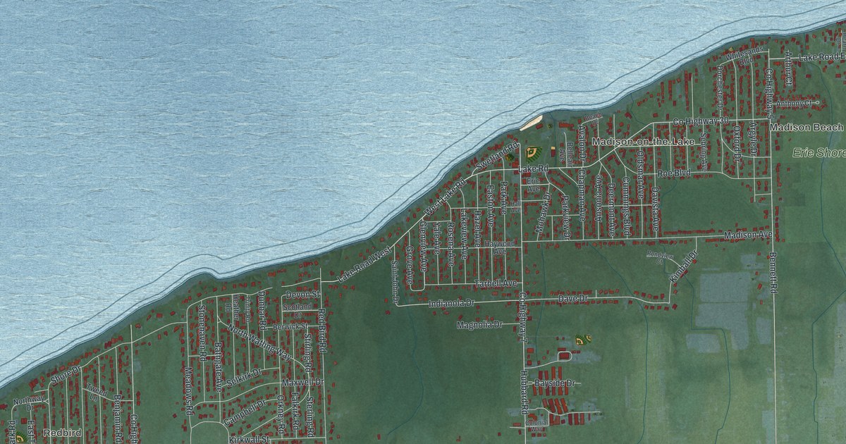 Map of North Madison, Ohio in 2026