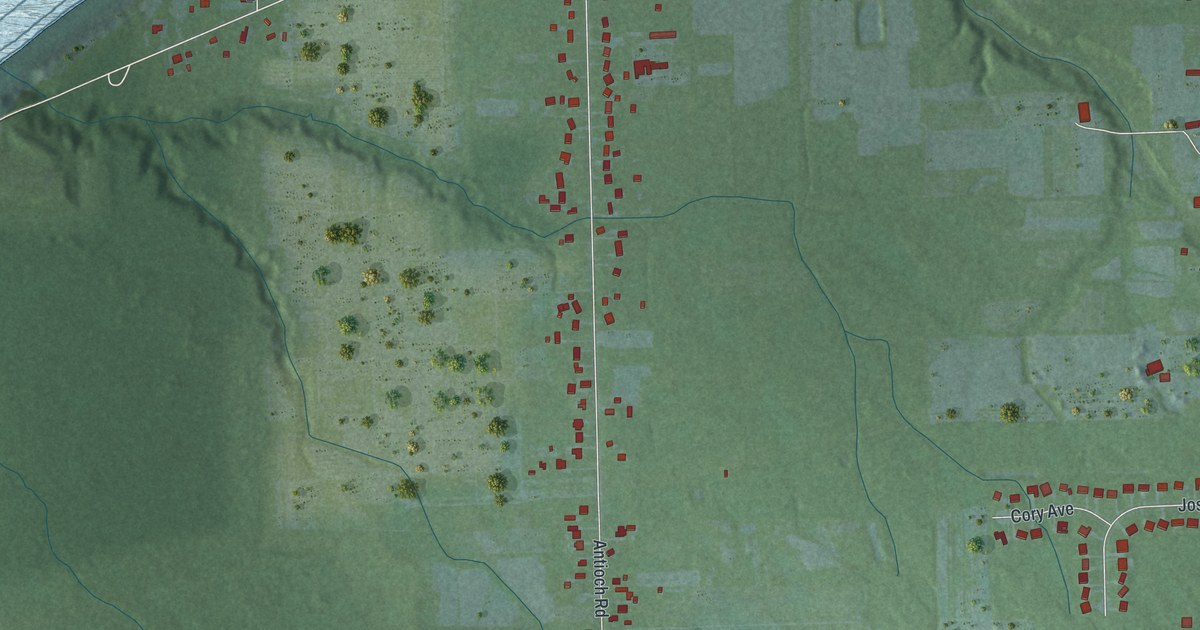 Map of North Perry, Ohio in 2026