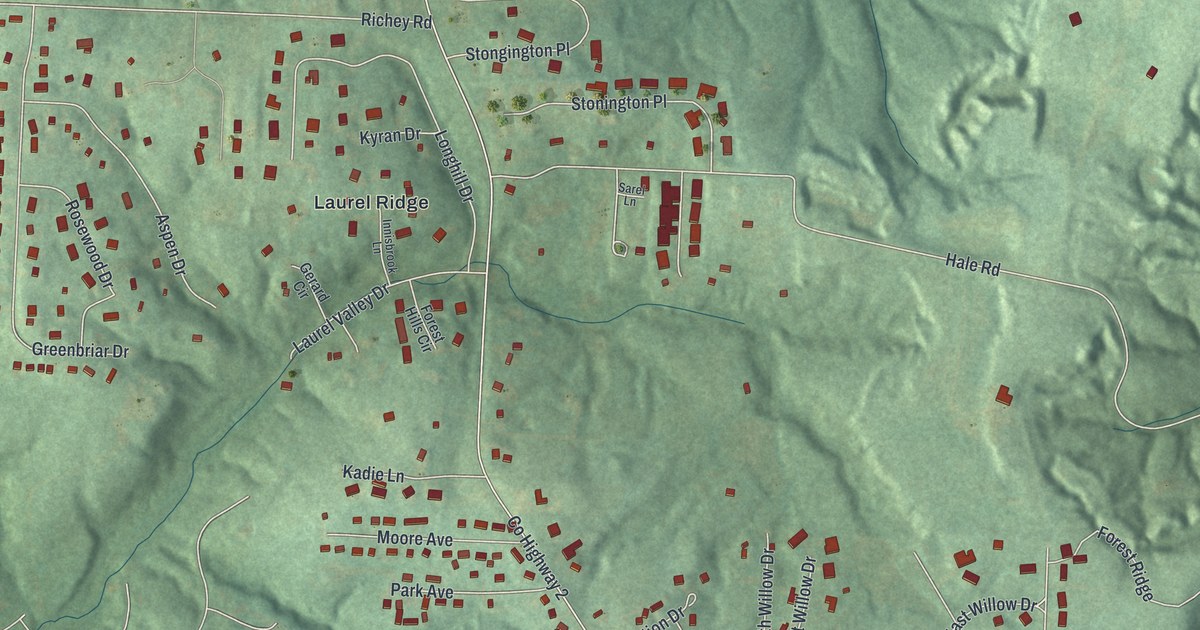 Map of North Zanesville, Ohio in 2026