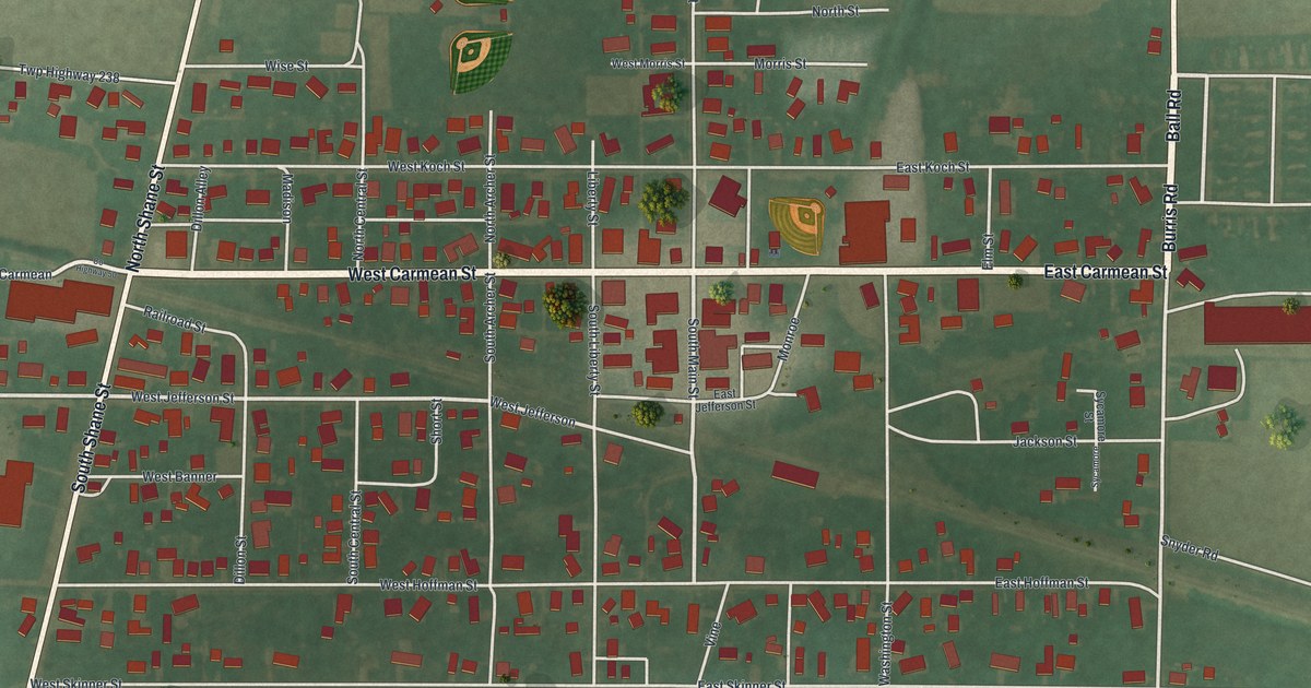 Map of Ohio City, Ohio in 2026