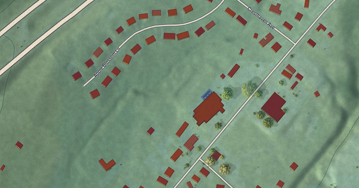 Map of Olde West Chester, Ohio in 2026
