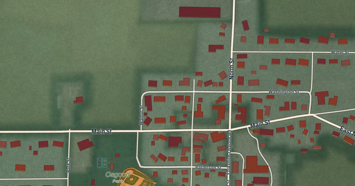 Map of Osgood, Ohio in 2026