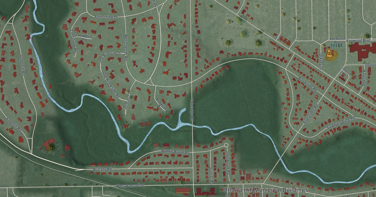Map of Ottawa Hills, Ohio in 2026