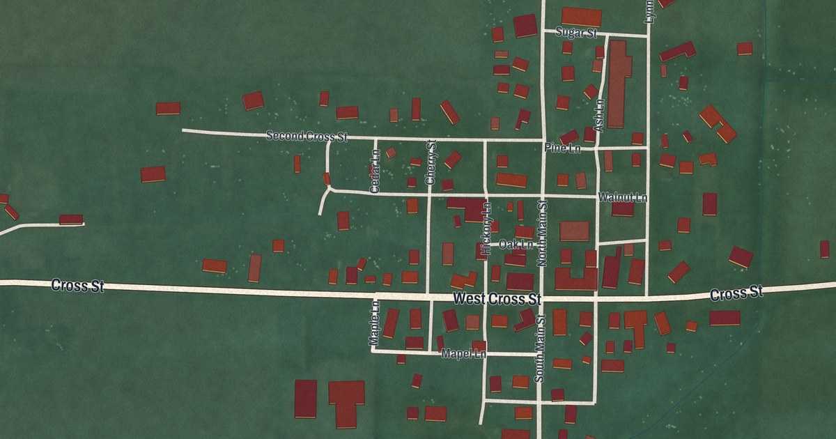 Map of Palestine, Ohio in 2026