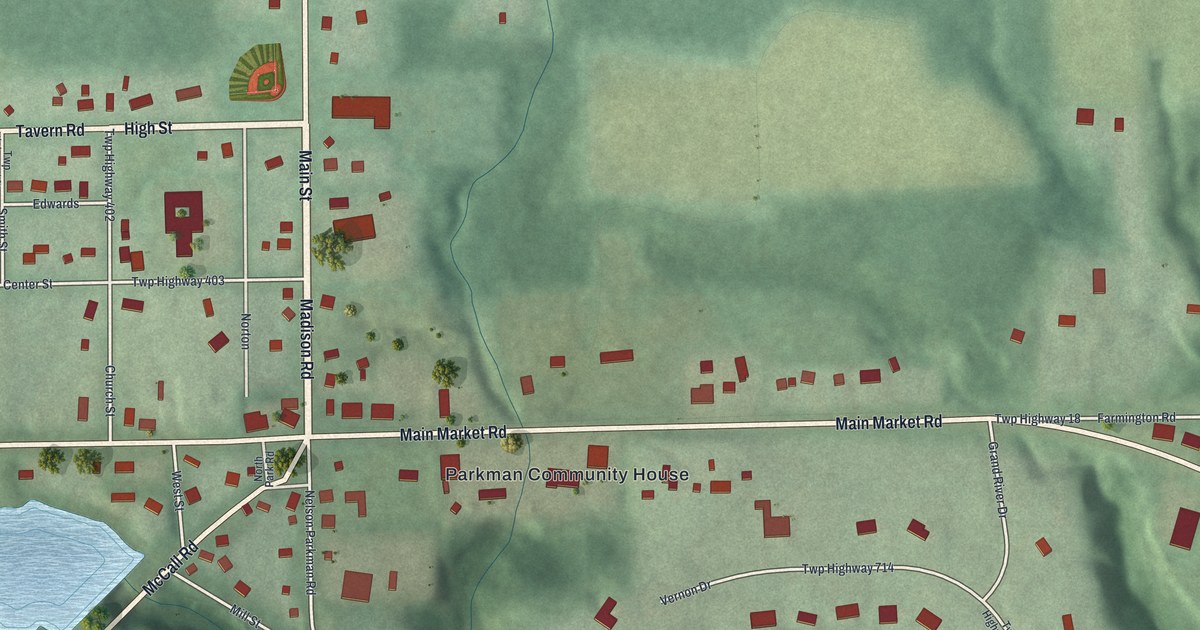 Map of Parkman, Ohio in 2026