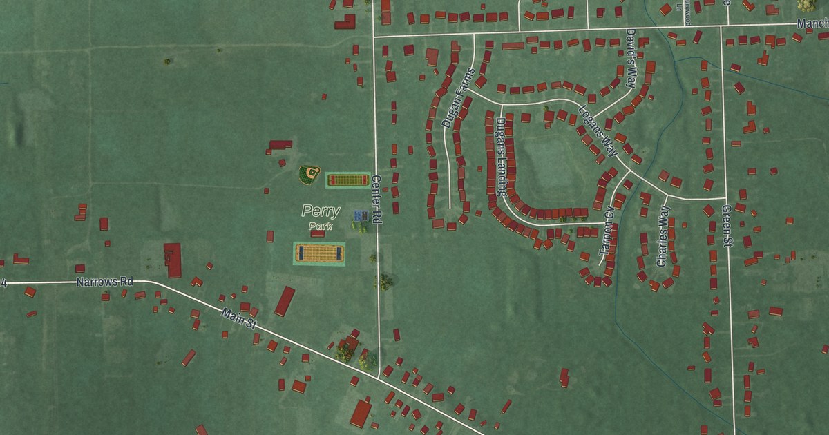 Map of Perry, Ohio in 2026