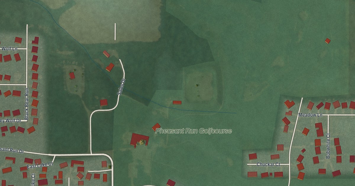 Map of Pheasant Run, Ohio in 2026