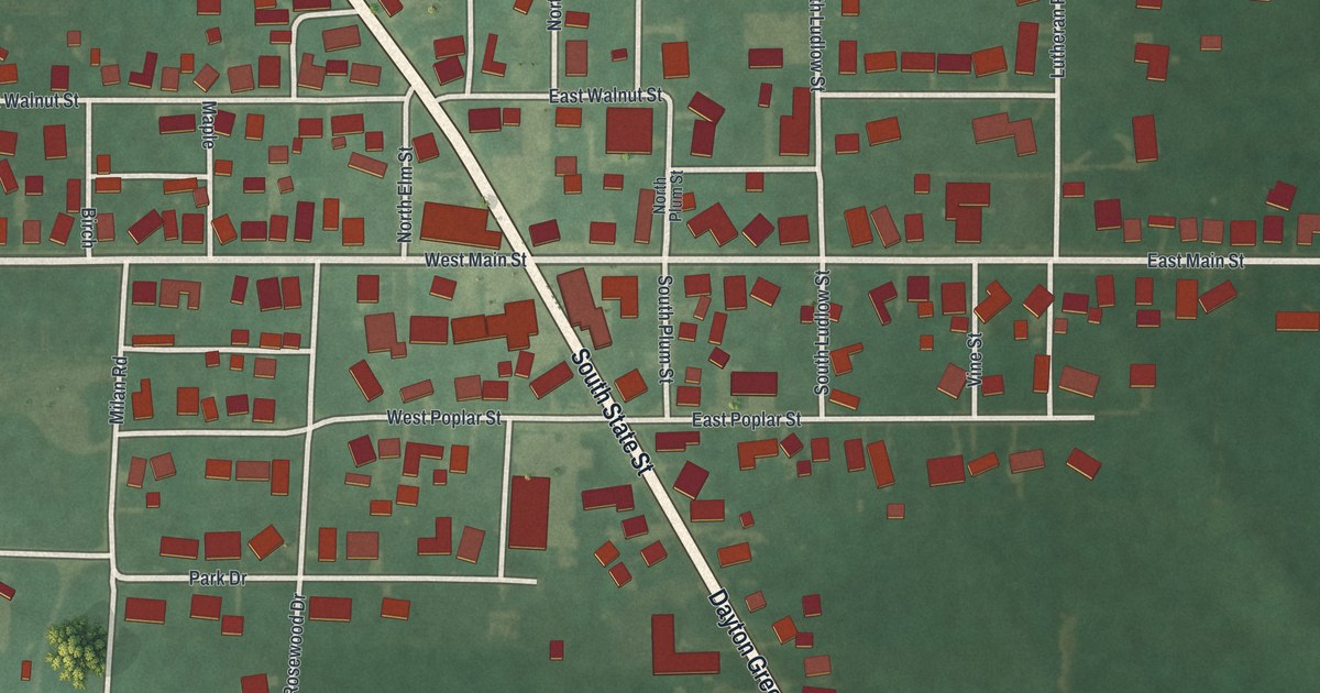 Map of Phillipsburg, Ohio in 2026