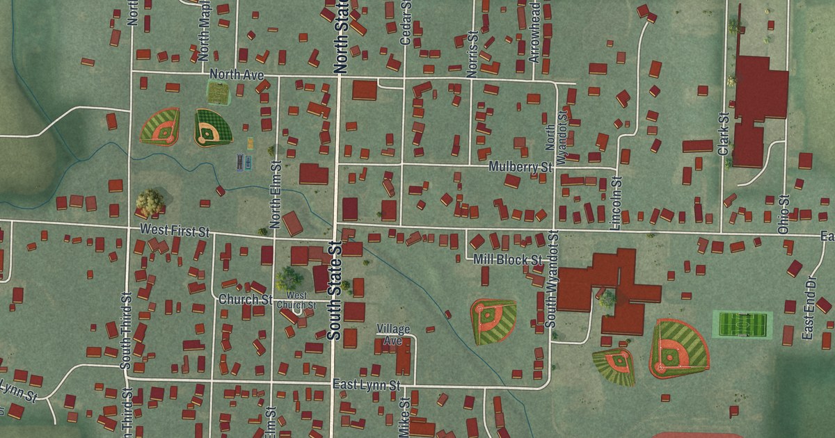 Map of Pioneer, Ohio in 2026