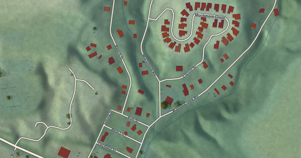 Map of Plainville, Ohio in 2026