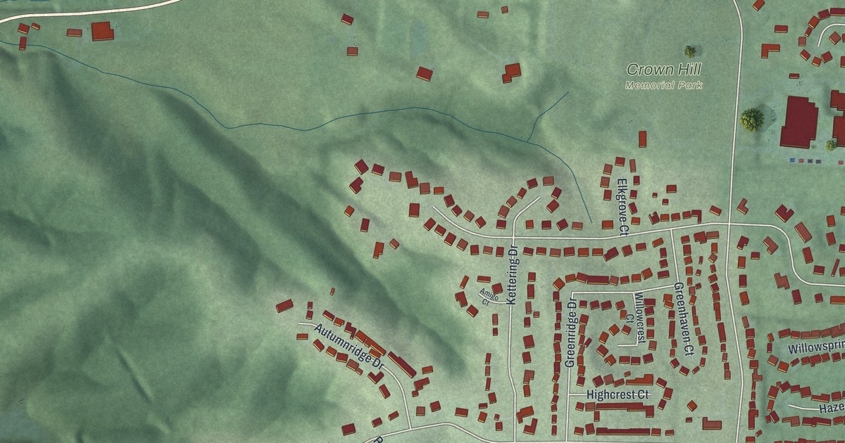 Map of Pleasant Run, Ohio in 2026