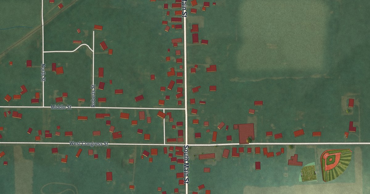 Map of Polk, Ohio in 2026