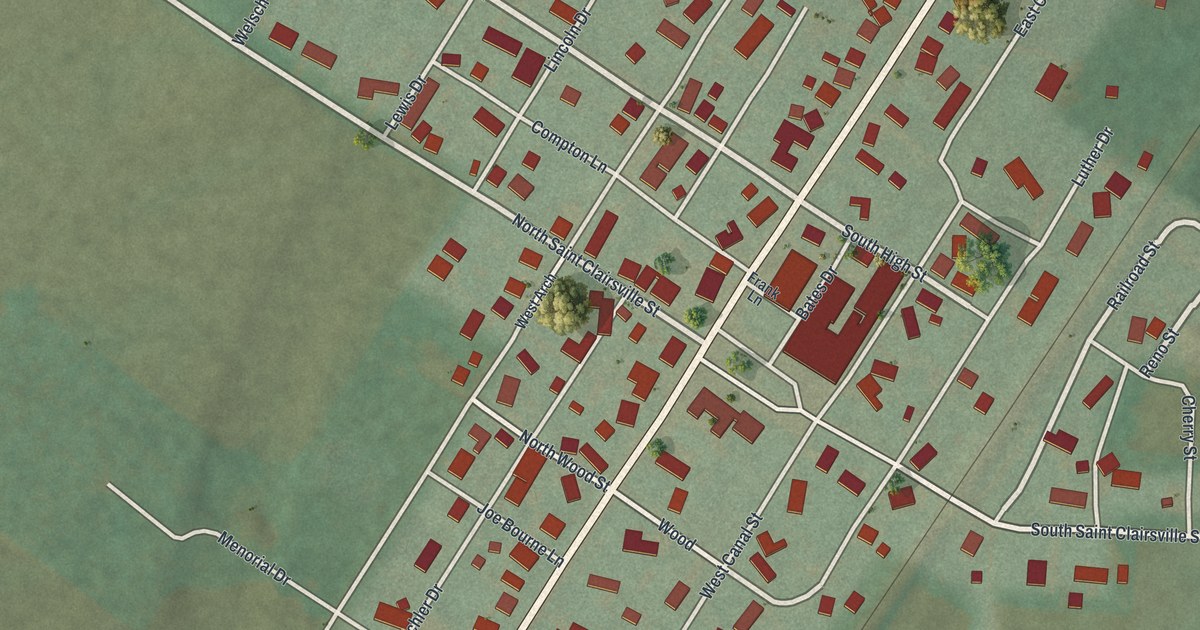 Map of Port Washington, Ohio in 2026
