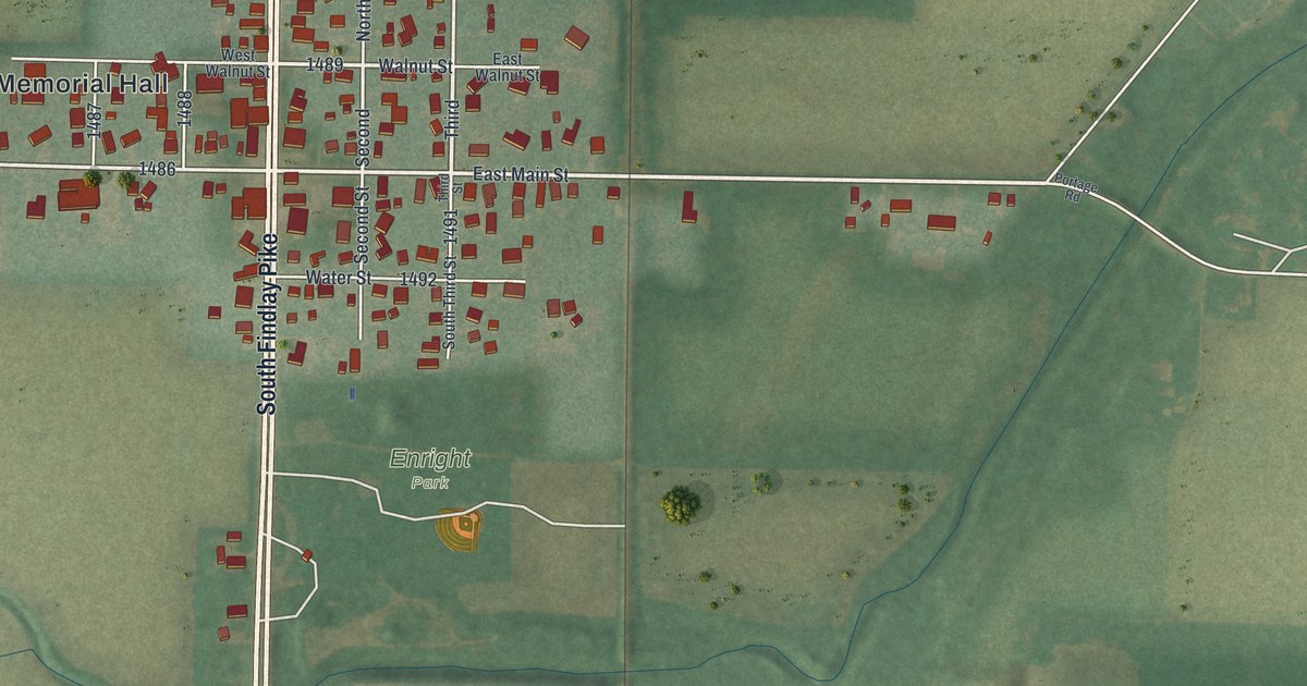 Map of Portage, Ohio in 2026