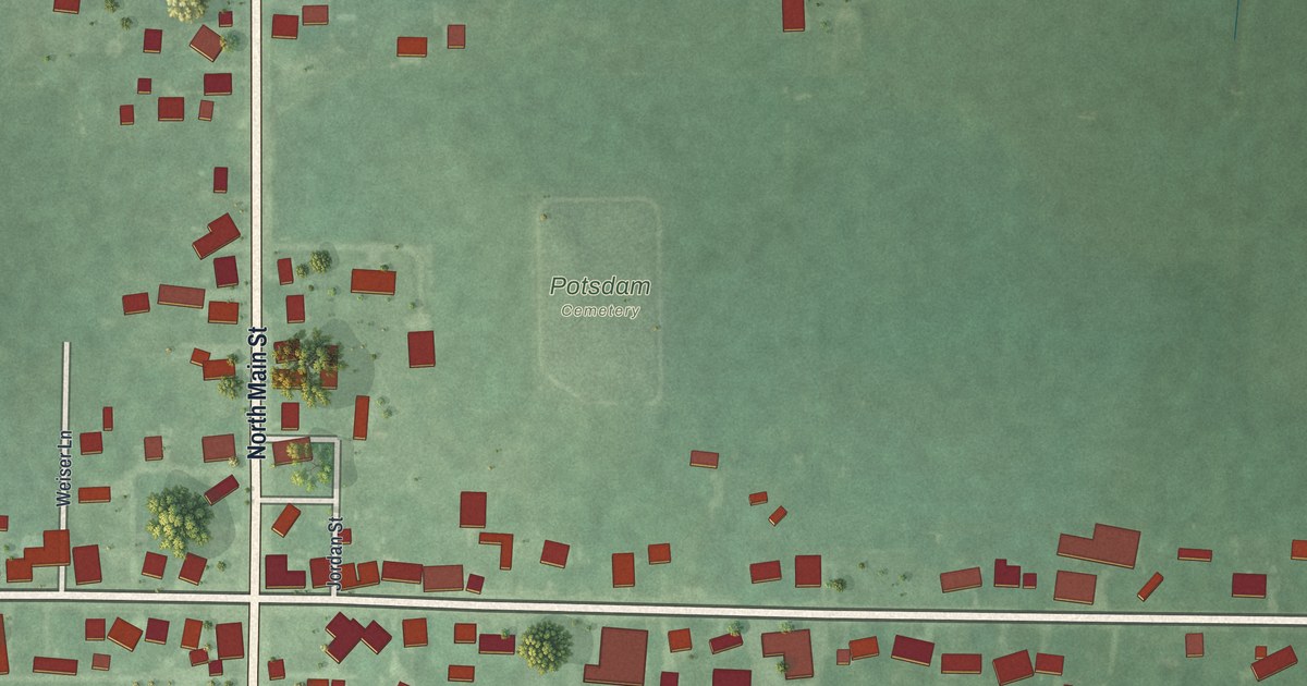 Map of Potsdam, Ohio in 2026