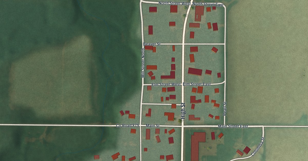 Map of Pulaski, Ohio in 2026