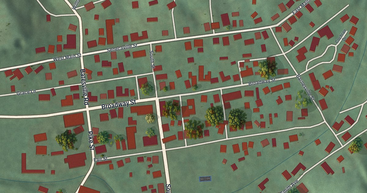 Map of Quaker City, Ohio in 2026
