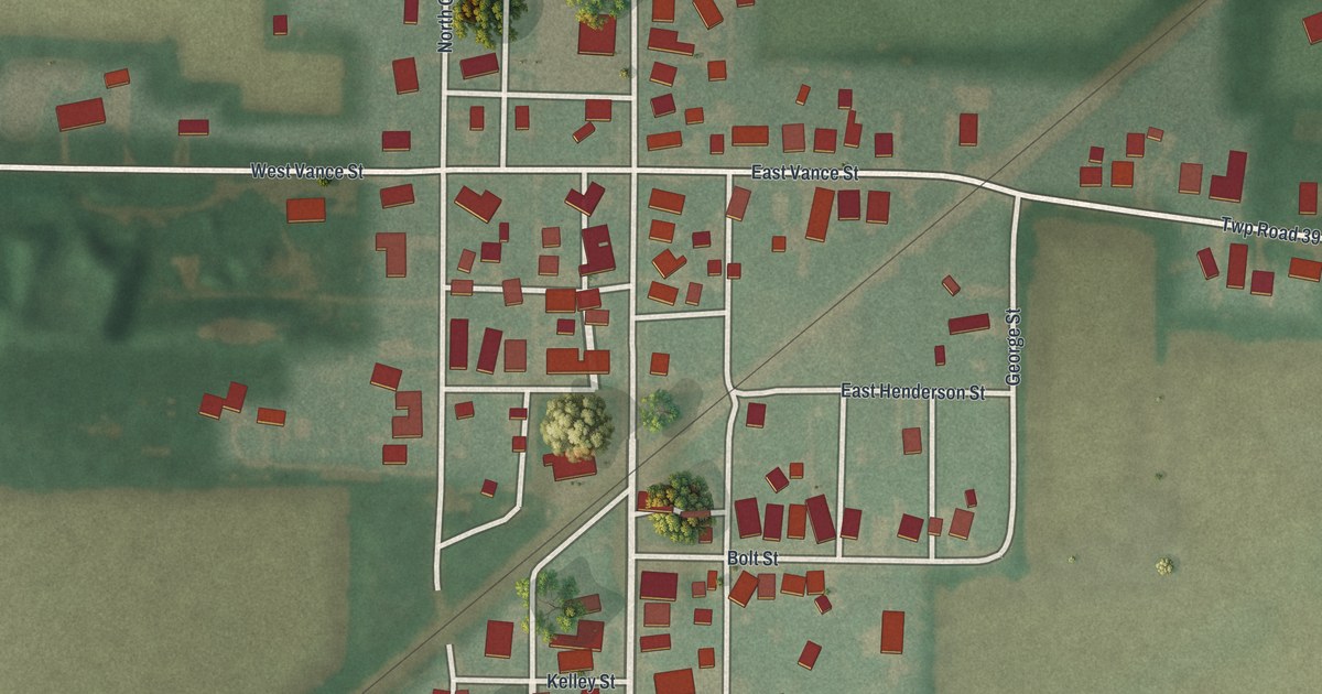 Map of Rawson, Ohio in 2026