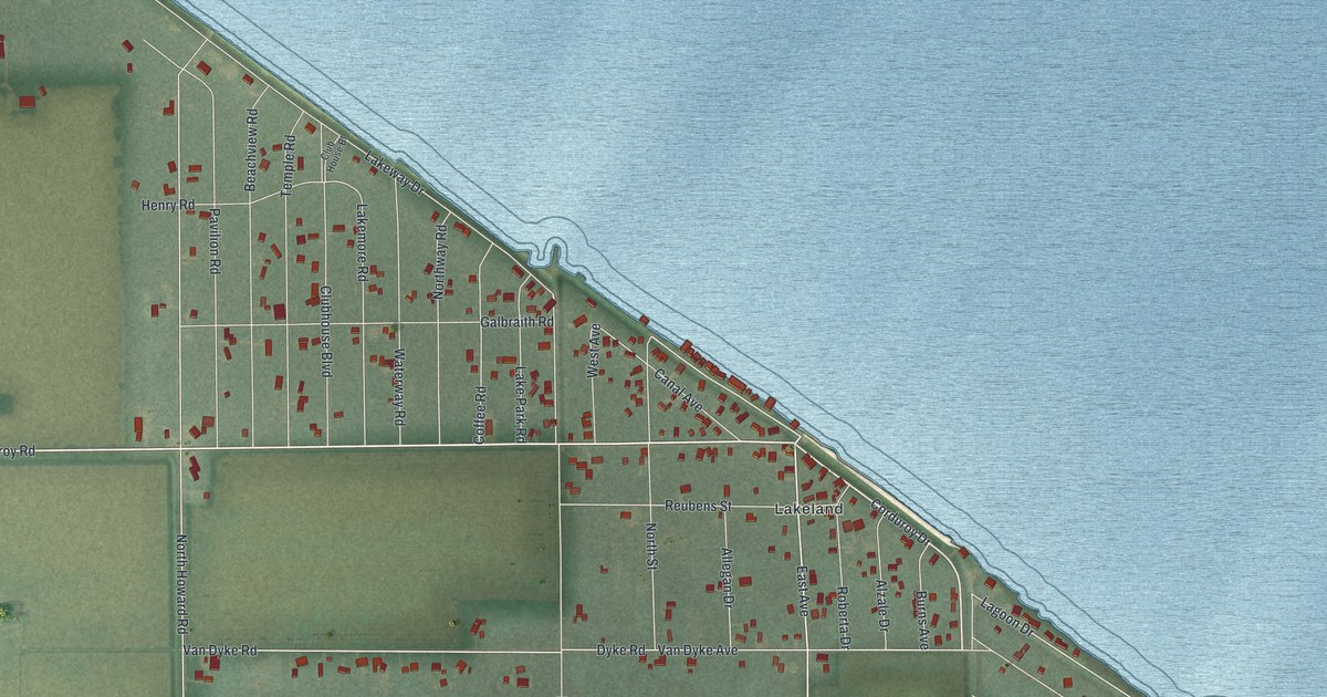 Map of Reno Beach, Ohio in 2026
